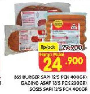 Promo Harga Burger Sapi 12's / Daging Asap 13's / Sosis Sapi 12's  - Superindo
