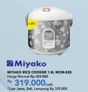 Promo Harga Miyako MCM 528 | Magic Com  - Carrefour