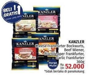 Promo Harga KANZLER Frankfurter/Beef Wiener 360 g  - LotteMart