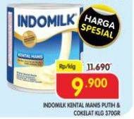Promo Harga Indomilk Susu Kental Manis Plain, Cokelat 370 gr - Superindo
