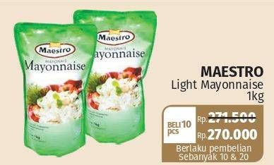 Promo Harga MAESTRO Mayonnaise Light 1000 gr - Lotte Grosir