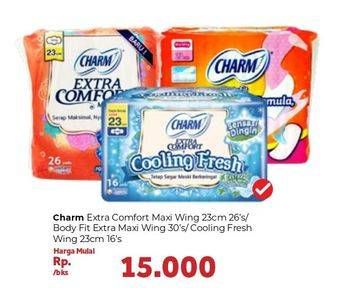 Promo Harga Charm Extra Comfort/Body Fit Extra Maxi/Cooling Fresh  - Carrefour