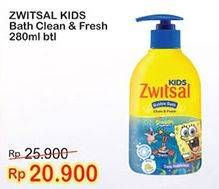 Promo Harga ZWITSAL Kids Bubble Bath Clean Fresh 280 ml - Indomaret