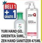 Promo Harga YURI Hand Gel/ZEN Antiseptic Hand Sanitizer  - Hypermart