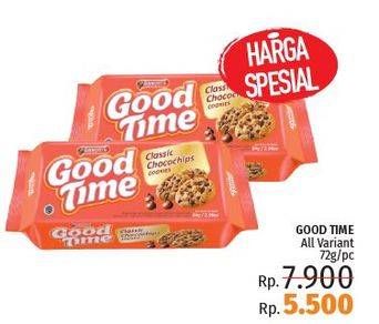 Promo Harga GOOD TIME Cookies Chocochips All Variants 72 gr - LotteMart