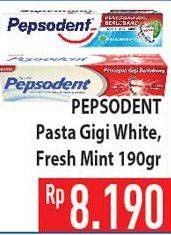 Promo Harga PEPSODENT Pasta Gigi White/Fresh Mint 190gr  - Hypermart
