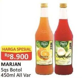 Promo Harga MARJAN Syrup Squash All Variants 450 ml - Alfamart