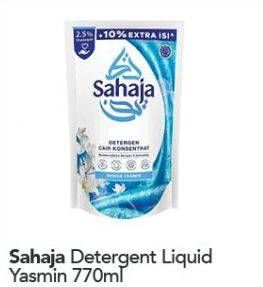 Promo Harga SAHAJA Liquid Detergent Bunga Yasmin 770 ml - Carrefour