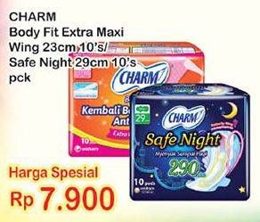 Promo Harga CHARM Body Fit / Safe Night  - Indomaret
