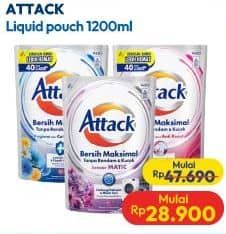 Promo Harga Attack Detergent Liquid 1200 ml - Hypermart