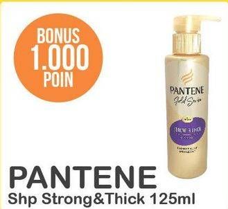 Promo Harga PANTENE Gold Shampoo Strong Thick 125 ml - Alfamart