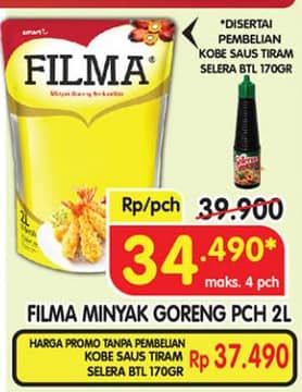 Promo Harga Filma Minyak Goreng 2000 ml - Superindo