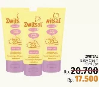 Promo Harga ZWITSAL Extra Care Baby Cream With Zinc 50 ml - LotteMart