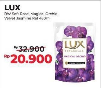 Promo Harga LUX Botanicals Body Wash Soft Rose, Magical Orchid, Velvet Jasmine 450 ml - Alfamart
