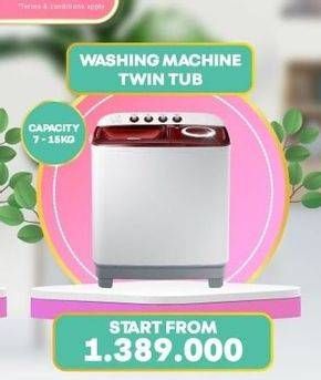 Promo Harga Washing Machine Twin Tub  - Electronic City