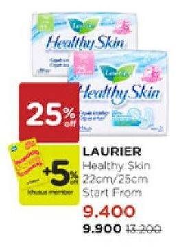 Promo Harga Laurier Healthy Skin Day NonWing 22cm, Day Wing 25cm, Day Wing 22cm 9 pcs - Watsons