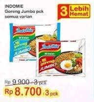 Promo Harga INDOMIE Mi Goreng Jumbo All Variants per 3 pcs - Indomaret