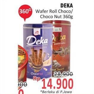 Promo Harga Dua Kelinci Deka Wafer Roll Choco Choco, Choco Nut 360 gr - Indomaret