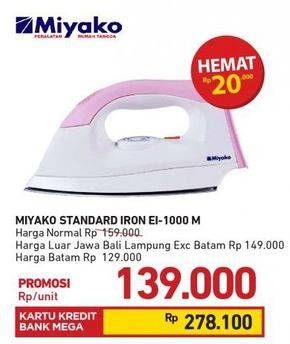 Promo Harga MIYAKO EI-1000 M | Iron 1 pcs - Carrefour