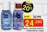 Promo Harga NIVEA Make Up Clear Micellar Water Air Pearl White 125 ml - Superindo