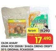 Promo Harga CILOK Ahaay Ayam 250gr/SHAZA Cireng Crispy Original 400gr  - Superindo