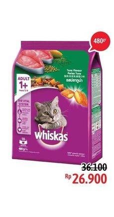 Promo Harga WHISKAS Adult Cat Food 480 gr - Alfamidi