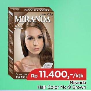 Promo Harga MIRANDA Hair Color 30 ml - TIP TOP