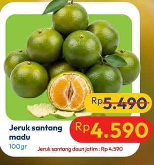 Promo Harga Jeruk Shantang Madu per 100 gr - Hypermart