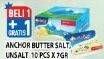 Promo Harga ANCHOR Butter Salted Minidish, Unsalted Minidish per 10 pcs 10 gr - Hypermart