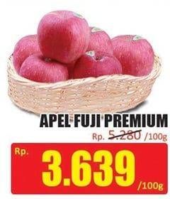 Promo Harga Apel Fuji Premium per 100 gr - Hari Hari