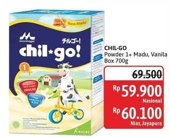 Promo Harga Morinaga Chil Go Bubuk 1+ Madu, Vanilla 700 gr - Alfamidi