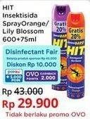 Promo Harga HIT Aerosol Orange, Lilly Blossom 675 ml - Indomaret