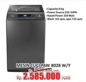 Promo Harga Polytron PAW 8028 Mesin Cuci 1 Tabung 8kg  - Hari Hari