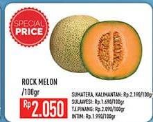 Promo Harga Rock Melon per 100 gr - Hypermart