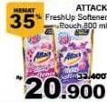Promo Harga ATTACK Fresh Up Softener 800 ml - Giant