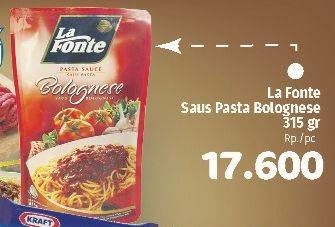 Promo Harga LA FONTE Saus Pasta Bolognese 315 gr - Lotte Grosir