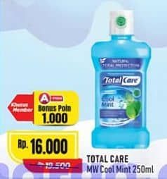 Promo Harga Total Care Mouthwash Cool Mint 250 ml - Alfamart