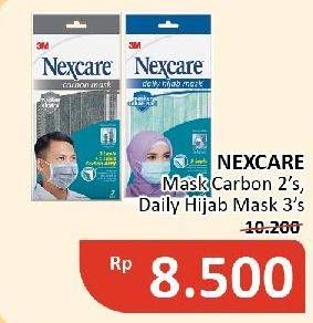 Promo Harga 3m Nexcare Masker Carbon, Daily Hijab 2 pcs - Alfamidi