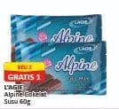 Promo Harga Lagie Chocolate Alpine Full Milk 60 gr - Alfamart