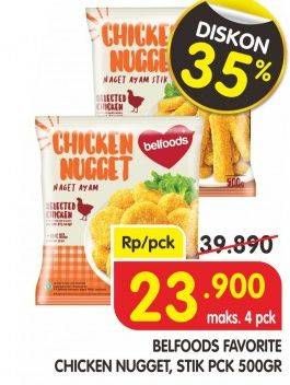 Promo Harga BELFOODS Nugget 500 gr - Superindo