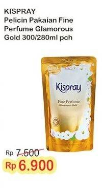 Promo Harga Kispray Pelicin Pakaian Glamorous Gold 300 ml - Indomaret