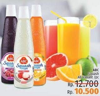 Promo Harga ABC Syrup Squash Delight All Variants  - LotteMart