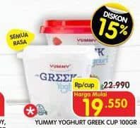 Yummy Yogurt 100 gr Diskon 14%, Harga Promo Rp19.550, Harga Normal Rp22.990, Harga Mulai