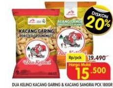 Promo Harga Dua Kelinci Kacang Garing Original, Sangrai 180 gr - Superindo