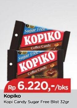 Promo Harga KOPIKO Coffee Candy Blister Sugar Free 32 gr - TIP TOP