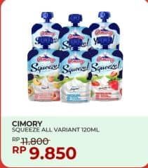 Promo Harga Cimory Squeeze Yogurt All Variants 120 gr - Yogya