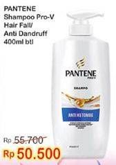 Promo Harga PANTENE Shampoo Anti Dandruff, Hair Fall Control 400 ml - Indomaret