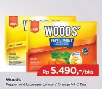 Promo Harga Woods Peppermint Lozenges Lemon, Orange 15 gr - TIP TOP