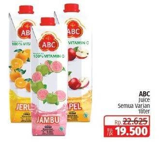Promo Harga ABC Juice All Variants 1000 ml - Lotte Grosir