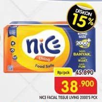 Promo Harga Nice Facial Tissue 1000 gr - Superindo